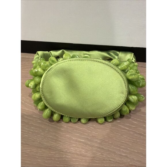 Cult Gaia Gia Beaded Satin Shoulder Bag Apple Green NWOT $528 - Picture 11 of 12